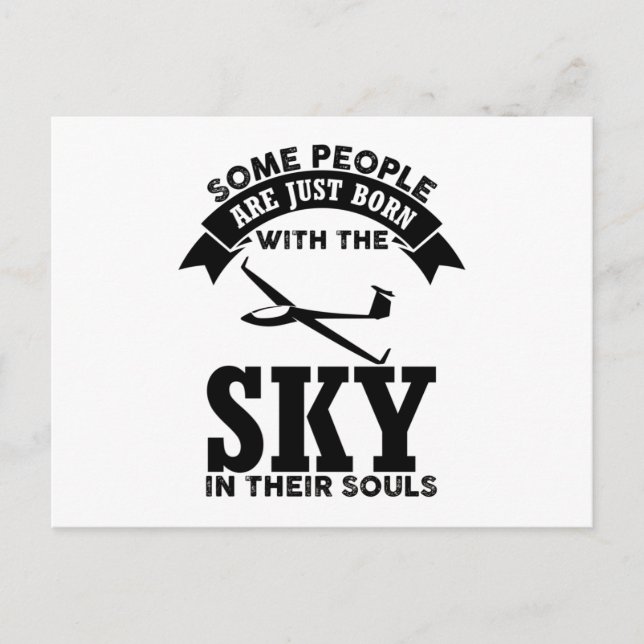 Glider Sayings | Gliding Soaring Pilot Gift Ideas Postcard (Front)
