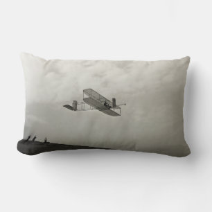 Glider Test Flight Aviation Wright Brothers Lumbar Cushion