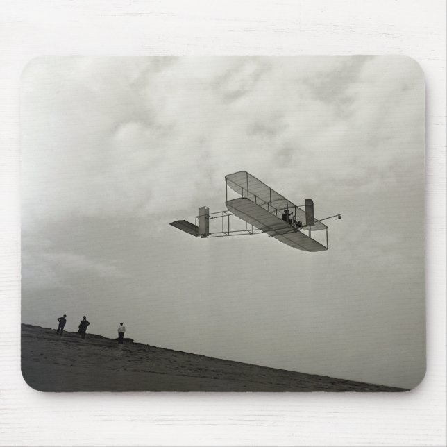 Glider Test Flight Aviation Wright Brothers Mouse Pad (Front)