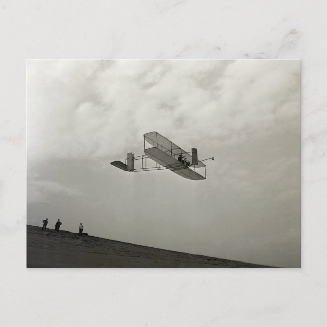 Glider Test Flight Aviation Wright Brothers Postcard (Front)