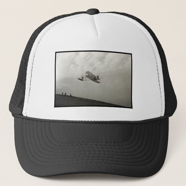 Glider Test Flight Aviation Wright Brothers Trucker Hat (Front)