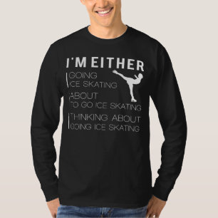Gliding and Grinning: Funny Ice Skating T-Shirt