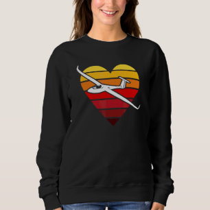 Gliding Love Glider Flies I Love Sailing Flies 2 Sweatshirt