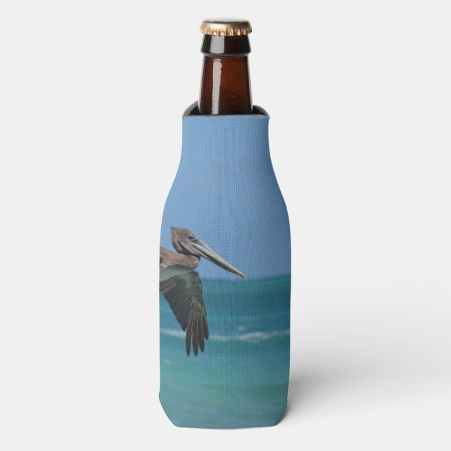 Gliding Pelican Bottle Cooler (Bottle Front)