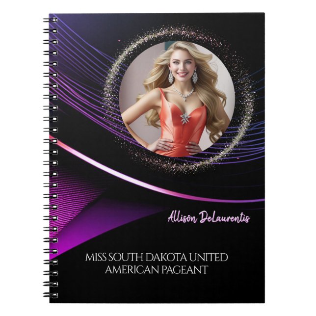 Glimmer Dust Custom Pageant Rehearsal Notebook (Front)