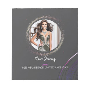 Glimmer Dust Titleholder Photo Notepad