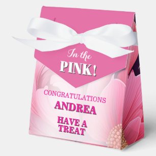 Glimmer In The Pink! Graduation 4"w x 2"l x 5"h Favour Box