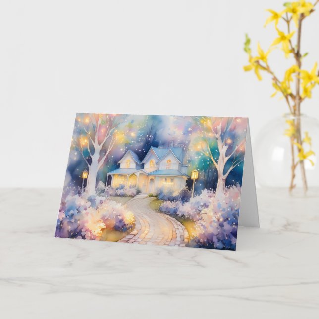 Glimmer of Home  Card (Yellow Flower)