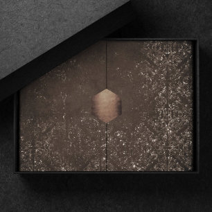 Glimmering Bronze Grunge Gorgeous Brown Damask Tissue Paper