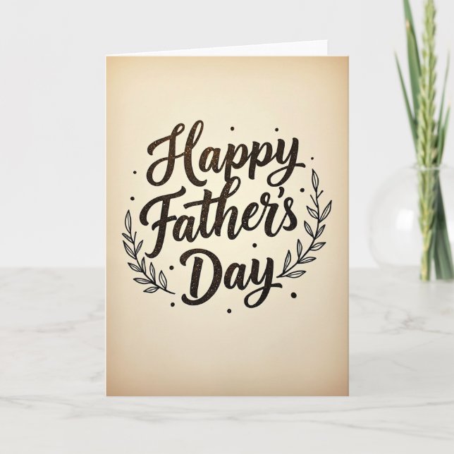 Glimmering Fathers Day Card (Front)