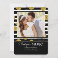 Glimmering Highlights Photo Holiday Card
