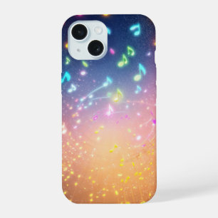 Glimmering Notes and Stardust Phone Case