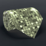Glimmering Olive Green Sequin Sparkle Neck Tie<br><div class="desc">Ready to own the room? Our Glimmering Olive Green Sequin Sparkle Neck Tie isn't just an accessory; it's a statement. Imagine the lights catching those countless, radiant olive green sequins, creating a dazzling display with every move you make. This isn't your everyday tie – it's designed to bring the disco...</div>