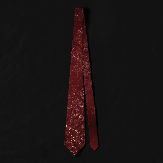 Glimmery Henna Grunge | Rich Blood Red Glam Damask Tie (Creator Uploaded)