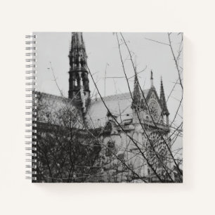 Glimpse Of Notre Dame  Notebook
