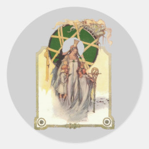 Glinda, Dorothy & Ozma Classic Round Sticker