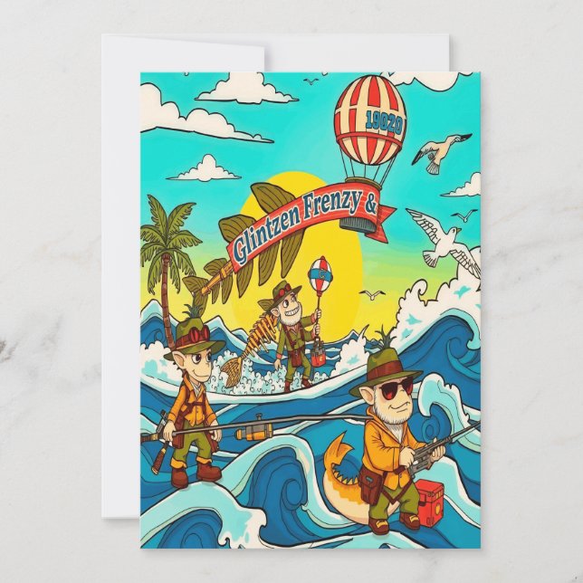 Glintzen Frenzy Invitation (Front)