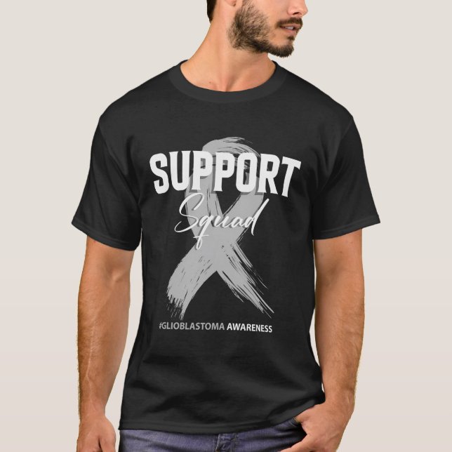 Glioblastoma Support Squad Glioblastoma Awareness T-Shirt (Front)