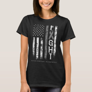 Glioblastoma Warrior Us Flag T-Shirt