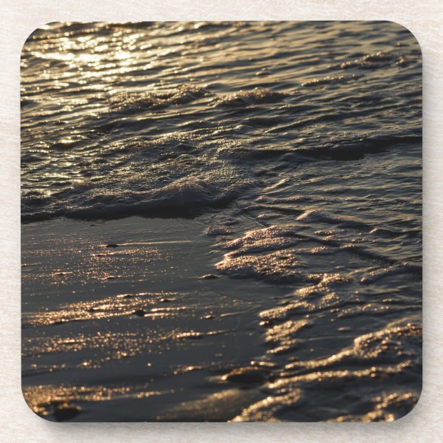 Glistening Beach Morning Coaster (Front)