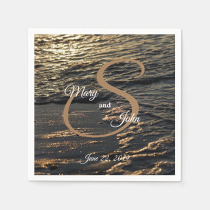 Glistening Beach Morning Wedding Napkin
