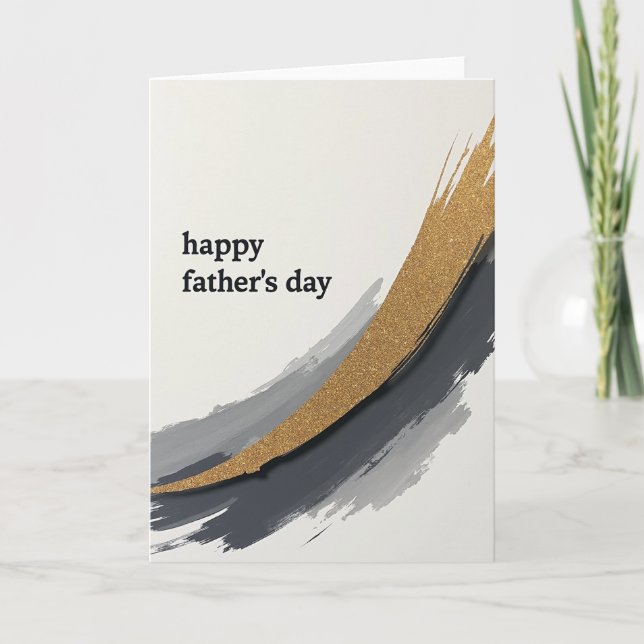 Glistening Fathers Day Card (Front)