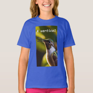"Glistening Hummingbird Harmony " Designed girl's T-Shirt