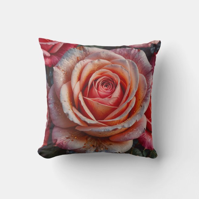 Glistening Rose Cushion (Front)