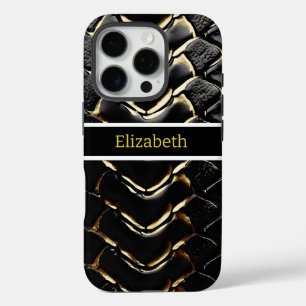 Glistening snakeskin showcasing nature's artistry iPhone 16 pro case