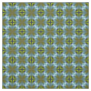 Glitch2 Blue Green Crafts Fabric