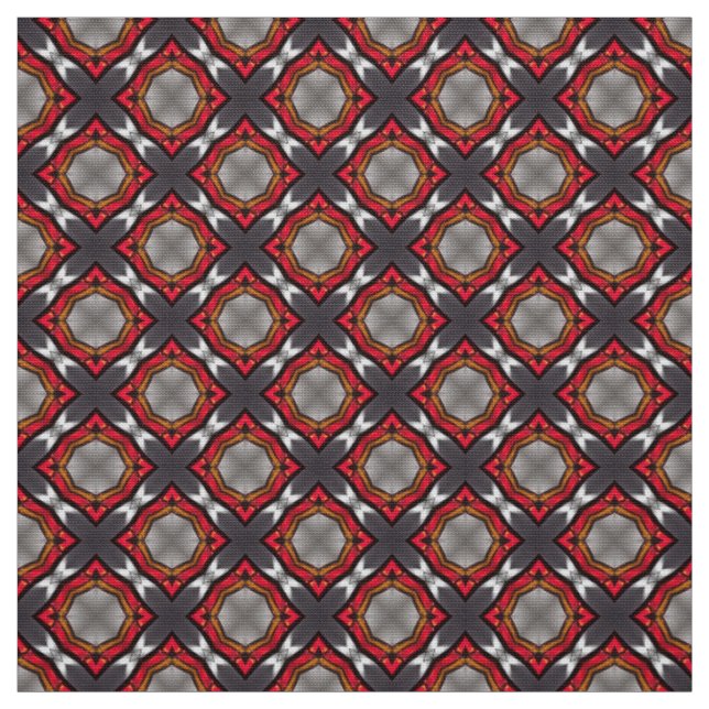 Glitch2 Brown Grey Furniture Fabric (Swatch)