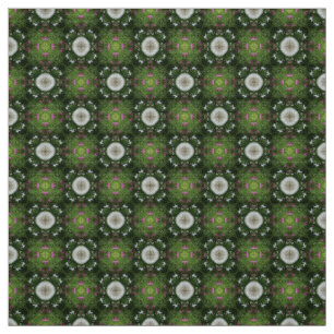 Glitch2 Green and light Grey tile pattern fabric