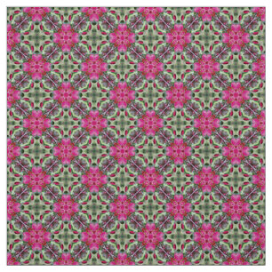 Glitch2 Pop star violet red pattern fabric