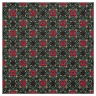 Glitch2 Red Purple grey pattern fabric