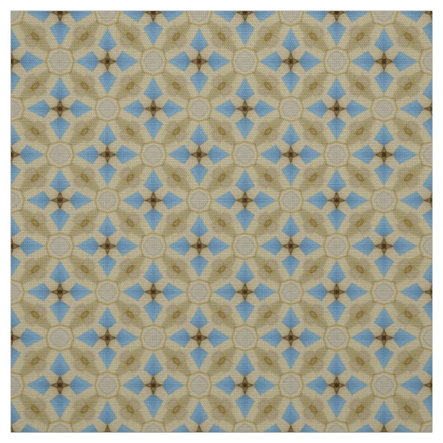 Glitch2 Yellow and blue furniture fabric (Swatch)