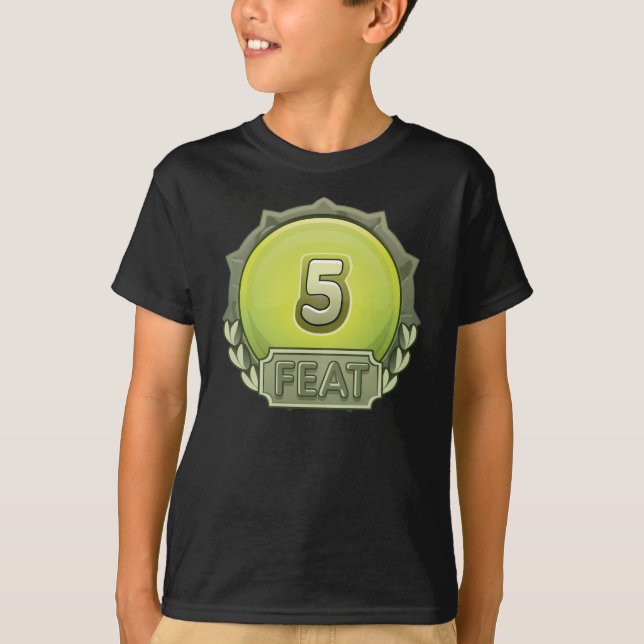 Glitch: achievement five feat under T-Shirt (Front)