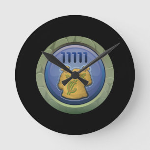 Glitch: achievement loveable skinflint round clock