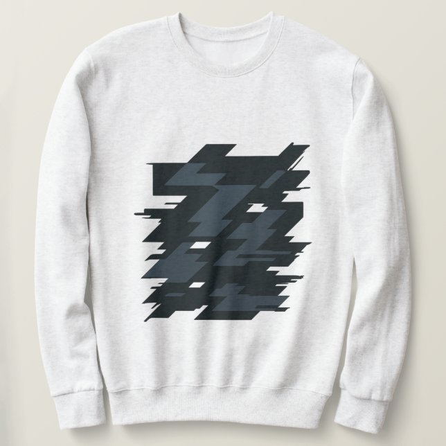 Glitch Art Men's Basic Sweatshirt (Design Front)