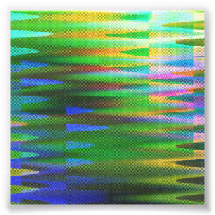 Glitch Art Vaporwave Aesthetic Analog Fault Photo Print