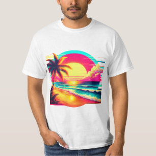 Glitch beach T-Shirt