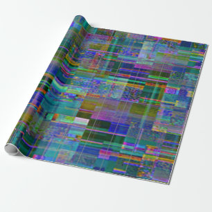 Glitch Chaos Print Wrapping Paper