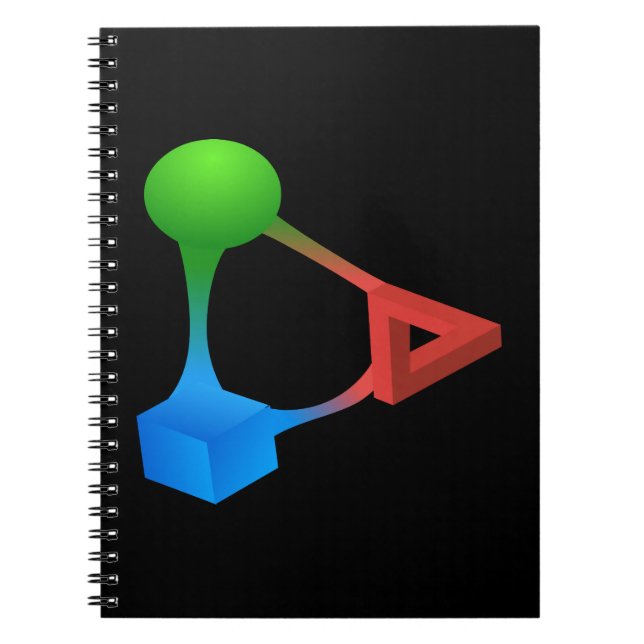 Glitch: compounds diabolic acid spiral notebook (Front)