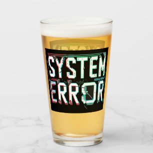 Glitch Font System Error, Cyberpunk Pixel  Glass