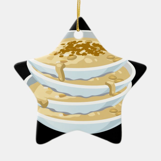 Glitch Food applejack Ceramic Tree Decoration (Front)