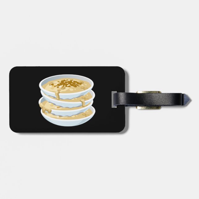 Glitch Food applejack Luggage Tag (Back Horizontal)