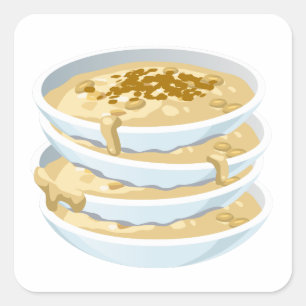 Glitch Food applejack Square Sticker