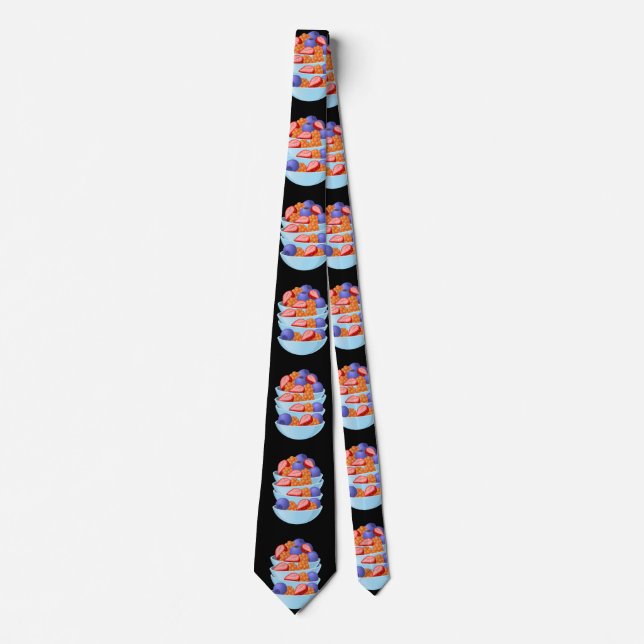 Glitch Food berry bowl Tie (Front)