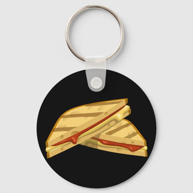 Glitch Food expensive grilled cheese Key Ring (Front)