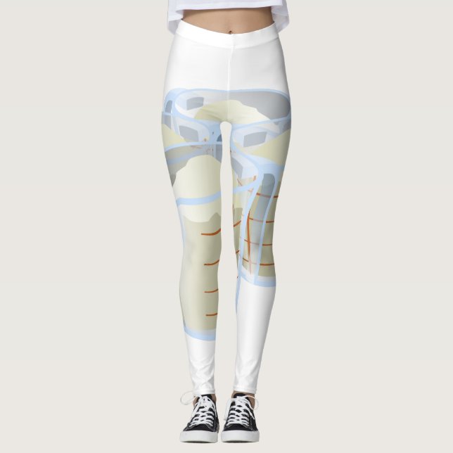 Glitch Food flour Leggings (Front)