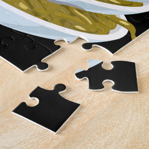 Glitch Food fried noodles Jigsaw Puzzle